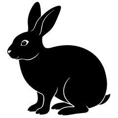 rabbit  Vector silhouette