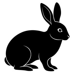 rabbit  Vector silhouette