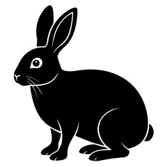 Obraz premium rabbit Vector silhouette