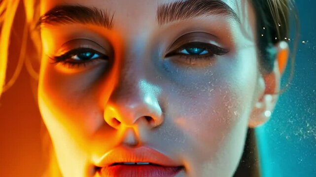 Young girl embracing biohacking lifestyle with innovative health techniques