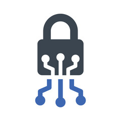 Digital lock icon
