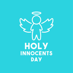 Holy Innocents Day. Flat design vector.