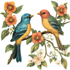 Bird clip art, clip art concept