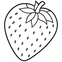 Strawberry art vector