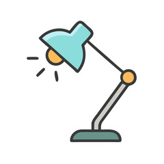 desk lamp icon design