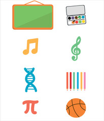 Back to School Vector Icons – Education and Learning Essentials. Hand drawing back to school illustrations