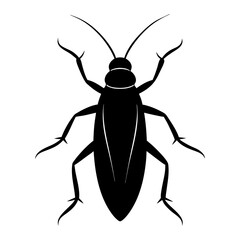 Cockroach Silhouette vector illustration