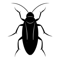 Cockroach Silhouette vector illustration