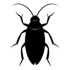 Cockroach Silhouette vector illustration