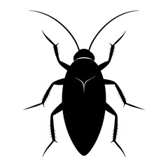 Cockroach Silhouette vector illustration