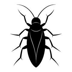 Cockroach Silhouette vector illustration