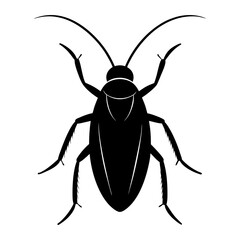 Cockroach Silhouette vector illustration