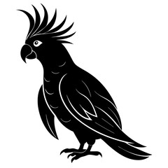 Cockatoo Silhouette vector illustration