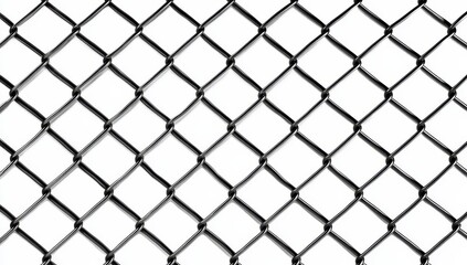 Fototapeta premium Seamless chain link fence texture.