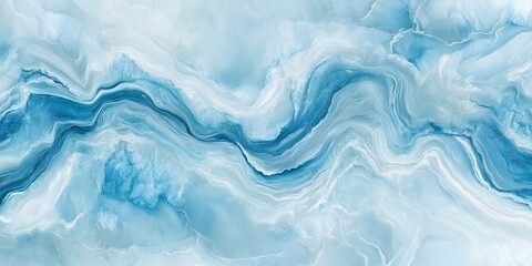 Obraz premium Abstract blue and white marble texture background.