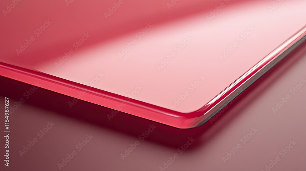 Aufkleber smooth red surface with glossy finish for modern design projects