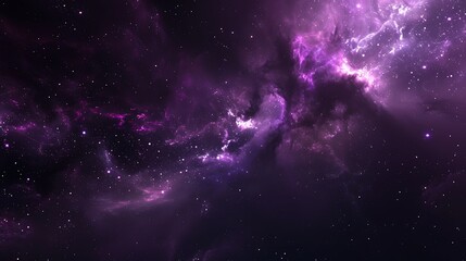 Obraz premium Purple Nebula: A Cosmic Tapestry of Stars and Gas