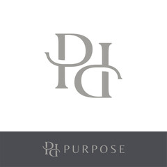 Elegant pd logo initial vector mark. Letter dp luxury simple vector logo brand for apparel, fashion, boutique, business and company