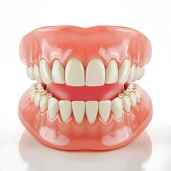 Obraz premium clean teeth in white background