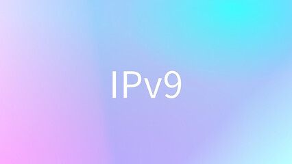 IPv9 のグラデーション背景イラスト