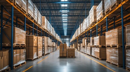 Fototapeta premium Warehouse Inventory Management Logistics