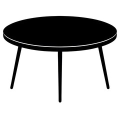 table isolated on white