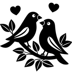 birds on a branch