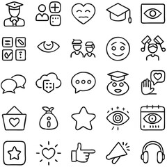 Versatile Vector Icons for Business, Learning, and Digital Projects"