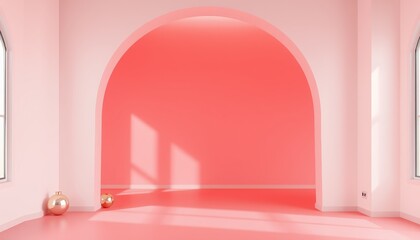 Photos of minimalist interiors look clean and have soft gradient colors