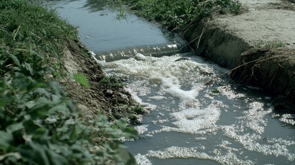 Discharge into Waterway with Environmental Focus