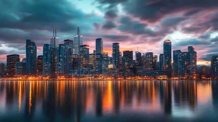 Fototapeta premium Toronto Skyline at Sunset