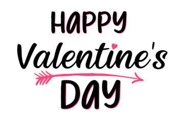 Valentine’s Day Typography Design vector art