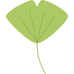 Green leaf cartoon clipart for decoration