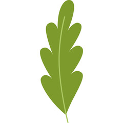 Green leaf cartoon clipart for decoration