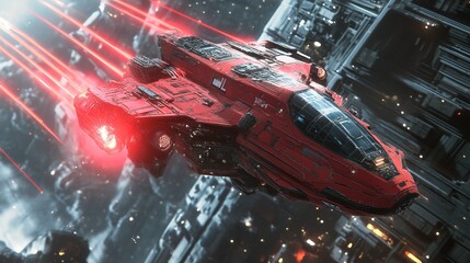 Naklejka premium Laser beam accents