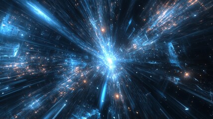 Naklejka premium Laser beam accents