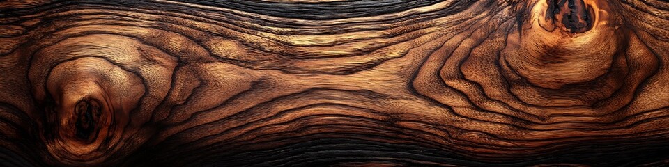 Walnut Texture Wood Knots Dark Pattern Background