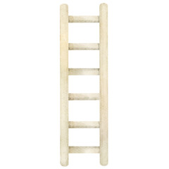 Illustration of Vertical Wooden Ladder