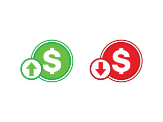 Dollar Logo, design inspiration, illustration, vectormoney for business, finance, web site interface, infographic decoration elements vector