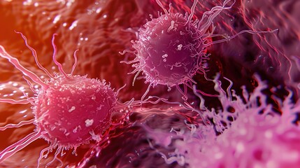 A detailed view of colorectal cancer, showing the abnormal growth within the colon and rectum area. Insights into this significant and concerning health issue