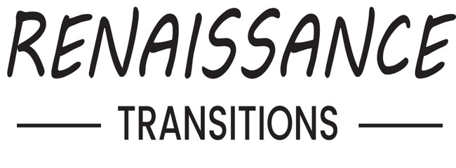 Renaissance transition, logo , wordmark logo , 