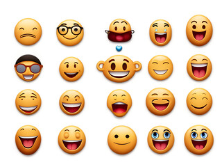 Obraz premium set of smileys faces.