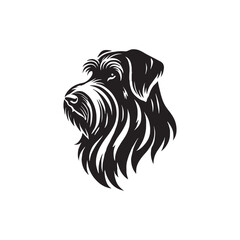 Akbash Dog Silhouette - Minimalist Dog Vector - Illustration of Akbash Dog.