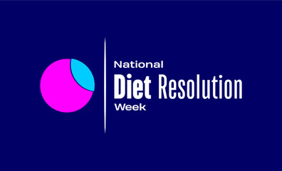 Diet Resolution Week Holiday Concept