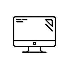 computer monitor with mouse