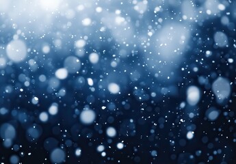 Fototapeta premium Soft Falling Snowflakes Create a Dreamy Winter Background, Perfect for Seasonal Decorations, Holiday Cards, and Evoking a Cozy Atmosphere in Your Designs