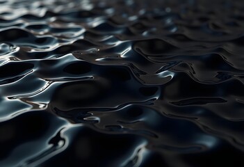 Movement of water - Abstract Black Background Liquid Texture. liquid abstraction.
