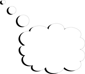 cloud on blank background