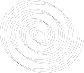 spiral on blank background