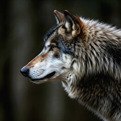 Fototapeta premium grey wolf lupus